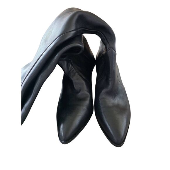 Vince Camuto The Knee High Boots Leather Size 6.5 Wide Calf Block Heel NEW - Picture 5 of 8